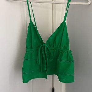 Tie in the front top